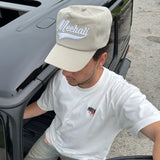 HOUNDSTOOTH HAT - BEIGE
