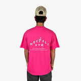 FUSCHIA REWORKED LOGO T-SHIRT